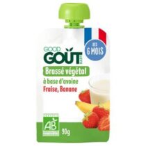 Retrouvez Good Goût Gourde Brassé végétal avoine fraise banane 90g - dès 6 mois aux meilleurs prix sur Bebemaman.ma . Livraison à domicile partout au Maroc.