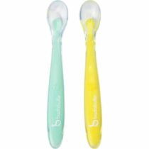 Retrouvez Badabulle Lot de 2 cuillères en silicone 1er âge au meilleur prix sur Bebemaman.ma . Livraison à domicile partout au Maroc.