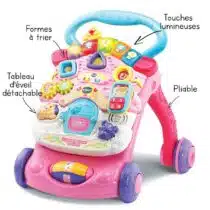 VTech Super trotteur parlant 2 en 1 Rose prix Maroc | Bebemaman.ma