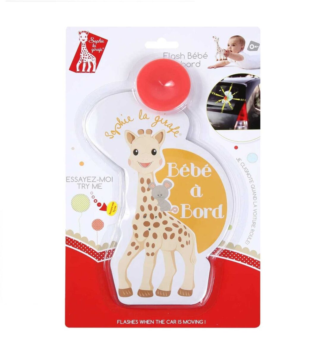 Sophie La Girafe Flash bébé à bord