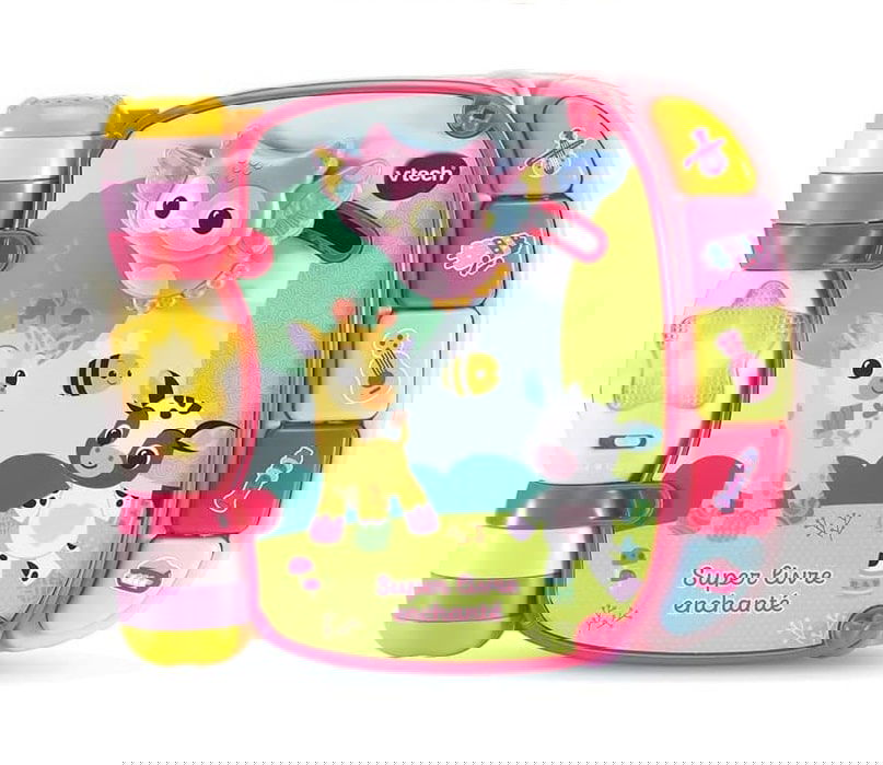 VTech Super Livre Enchanté Des Baby Loulous Rose