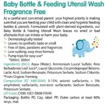 Friendly Nettoyant Biberons 750ml – liquide vaisselle naturel pour accessoires bébé - bebemaman