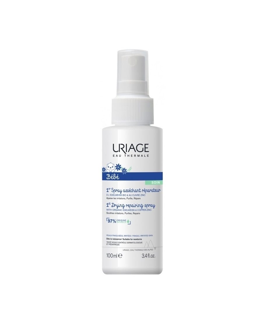 Uriage Bébé 1er Spray Asséchant Réparateur Cu-Zn+ 100ml