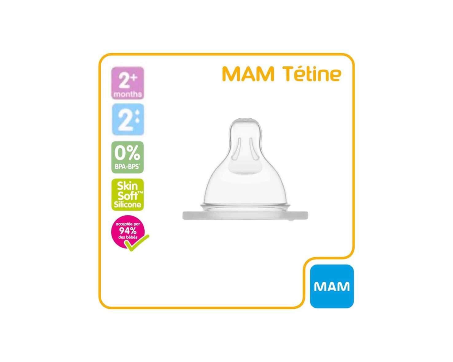 Mam Tétine 2 – 2mois +