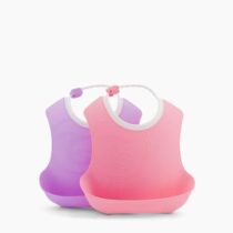 Retrouvez TwistShake - Bavoirs silicone Rose et Violet 4m+ aux meilleurs prix sur Bebemaman.ma . Livraison à domicile partout au Maroc.