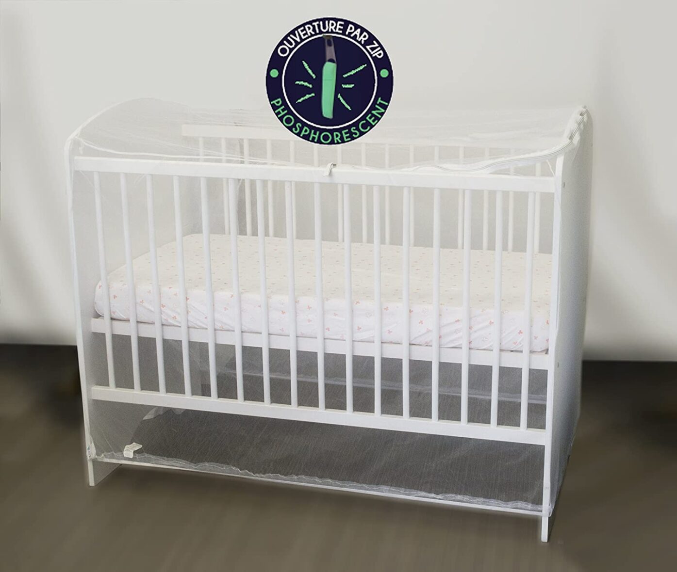 Domiva Moustiquaire pour lit 60×120 et 70×140 Blanc