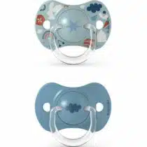 Suavinex 2 sucettes Symétriques SX Pro 6-18 mois Bleu prix Maroc | Bebemaman.ma