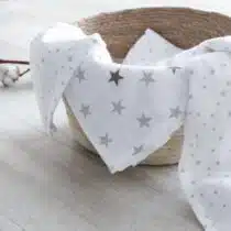 Trois Kilos Sept Pack de 6 langes 70*70cm étoiles prix Maroc | Bebemaman.ma