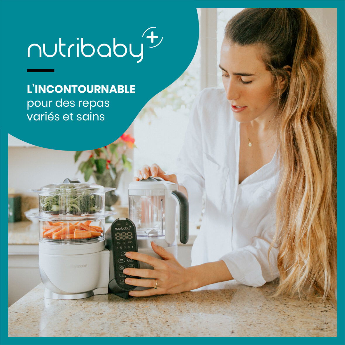 Bebemaman-Babymoov Robot multifonction Nutribaby Plus Loft white-9