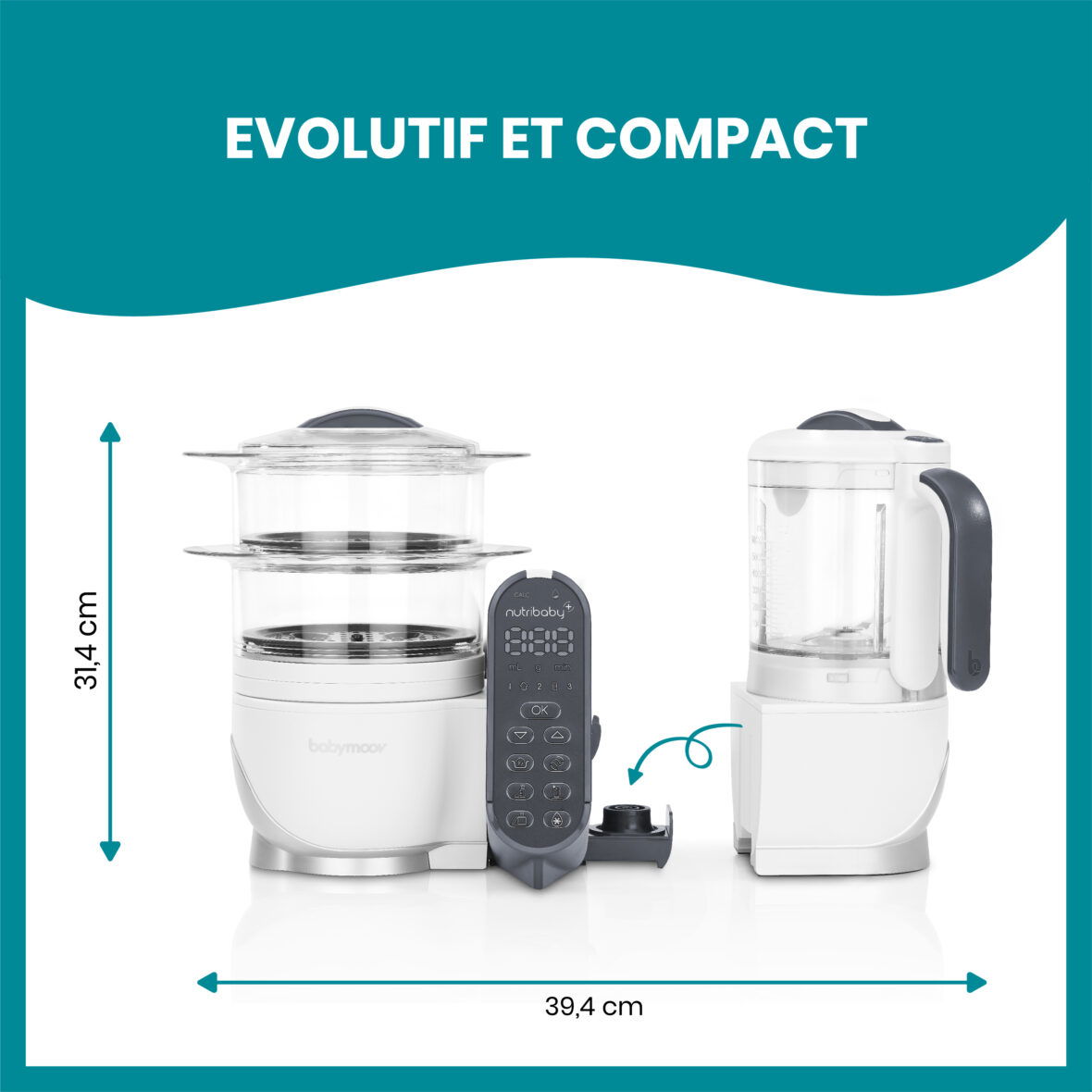 Bebemaman-Babymoov Robot multifonction Nutribaby Plus Loft white5