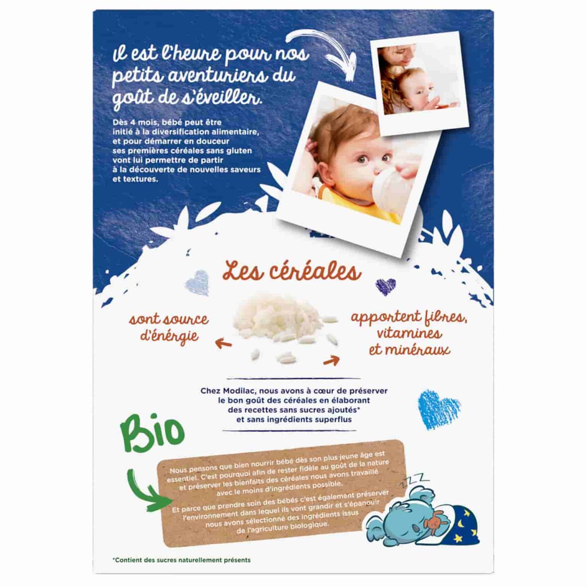 Modilac Céréales bio Nuit calme 250g-2-bebebio.ma