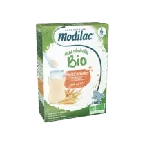 Retrouvez Modilac Céréales Bio Multicéréales 6m+ au meilleur prix sur Bebemaman.ma . Livraison à domicile partout au Maroc.