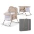 Kinderkraft Lit parapluie berceau Lovi beige 3en1 prix Maroc | Bebemaman.ma