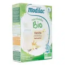 Modilac Céréales Bio Vanille 6m+ prix Maroc | Bebemaman.ma