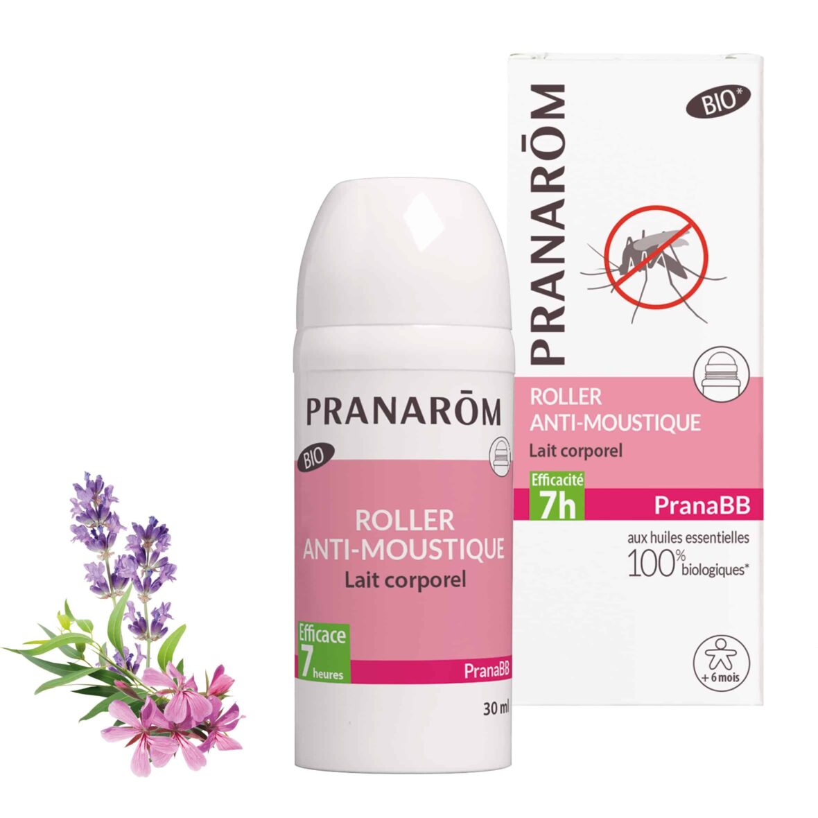 Pranarom PranaBB Roller Anti-moustique Lait corporel Bio 30ml