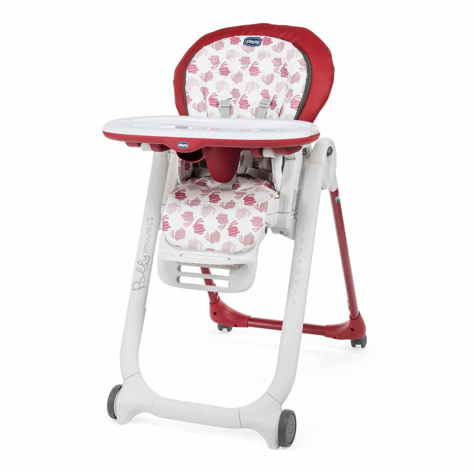 Harnais Housse De Rechange Chicco Polly Chicco Chaise Haute Polly Progres5 Rouge