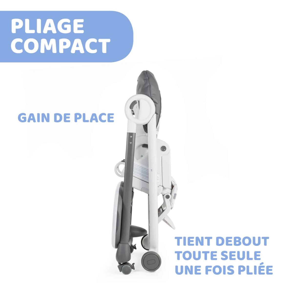 Chicco Chaise haute Polly Progres5 Gris