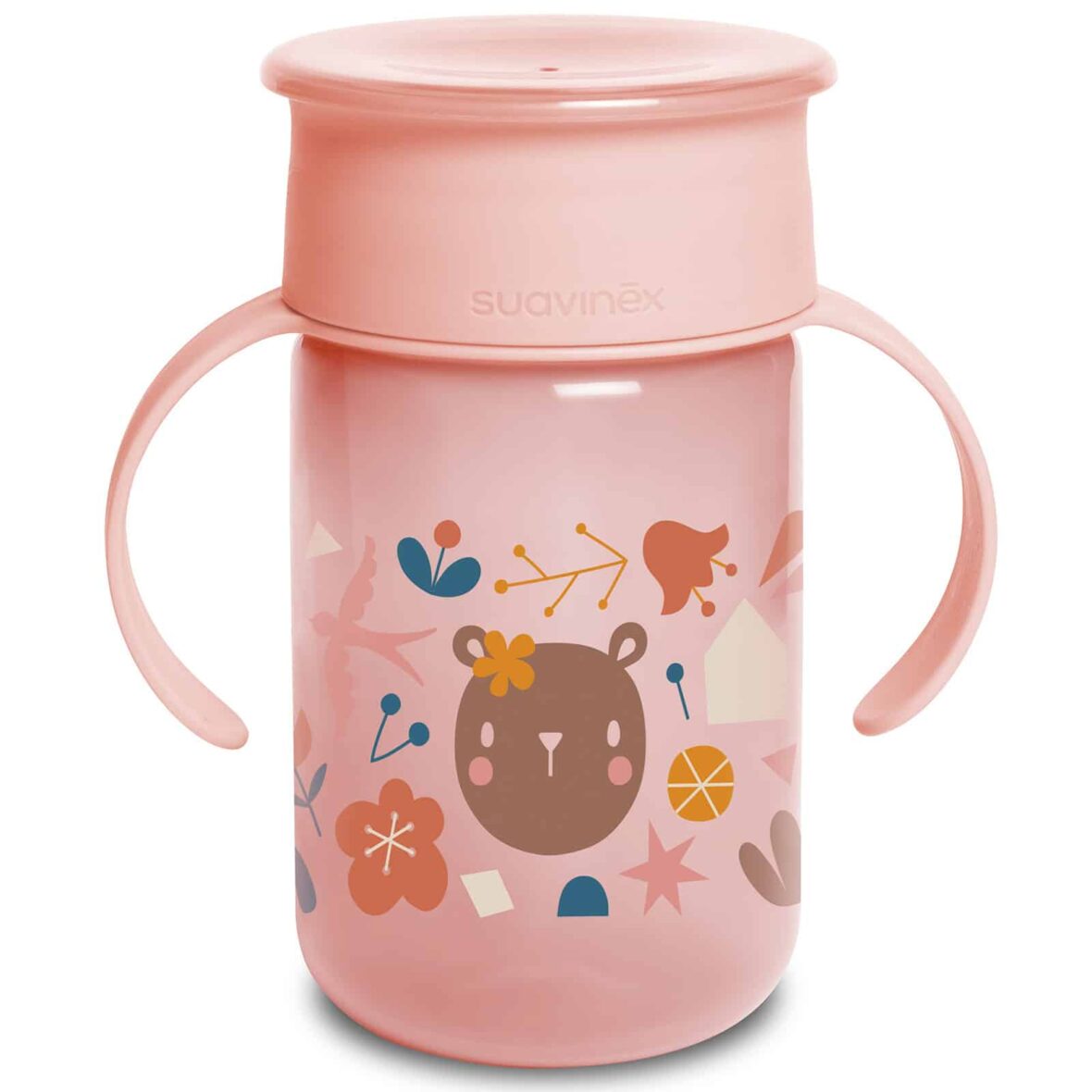 Suavinex Tasse d’apprentissage 360º Rose +12 mois 340ml