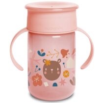 Retrouvez Suavinex Tasse d’apprentissage 360º Rose +12 mois 340ml au meilleur prix sur Bebemaman.ma . Livraison à domicile partout au Maroc.