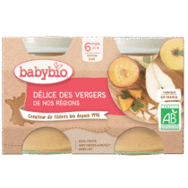 Retrouvez BabyBio Délice des Vergers de France 6mois+ aux meilleurs prix sur Bebemaman.ma . Livraison partout au Maroc.