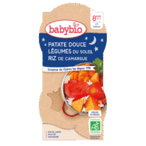 Retrouvez BabyBio Patate Douce Légumes Du Soleil Riz De Camargue 8mois+ aux meilleurs prix sur Bebemaman.ma . Livraison partout au Maroc.