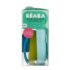 Beaba Set vaisselle 4 pièces silicone - Bleu prix Maroc | Bebemaman.ma