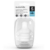 Retrouvez Suavinex Lot de 2 tétines Symétriques SX Pro Débit L 6m+ aux meilleurs prix sur Bebemaman.ma . Livraison à domicile partout au Maroc.