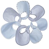 Retrouvez Trois Kilos Sept Lot de 7 Bavoirs Bleu en coton aux meilleurs prix sur Bebemaman.ma . Livraison à domicile partout au Maroc.