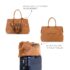 Mommy Bag Sac à langer Look Cuir Brun prix Maroc | Bebemaman.ma