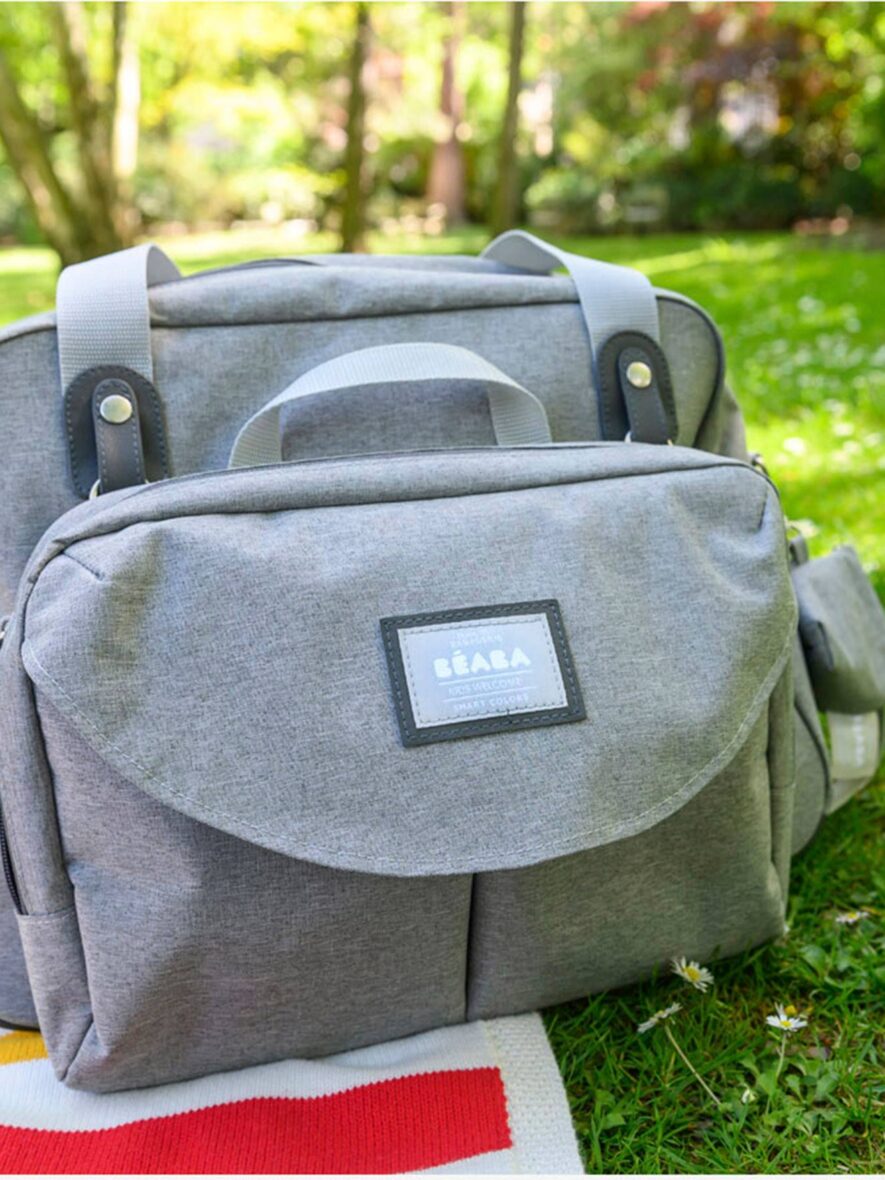 Bebemaman-Beaba-Sac à langer Genève II Gris-5