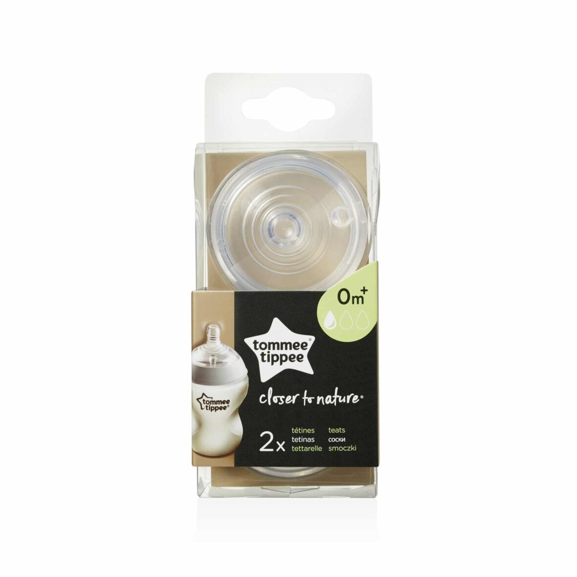 Tommee Tippee Tétine natural start 0m+ Débit lent