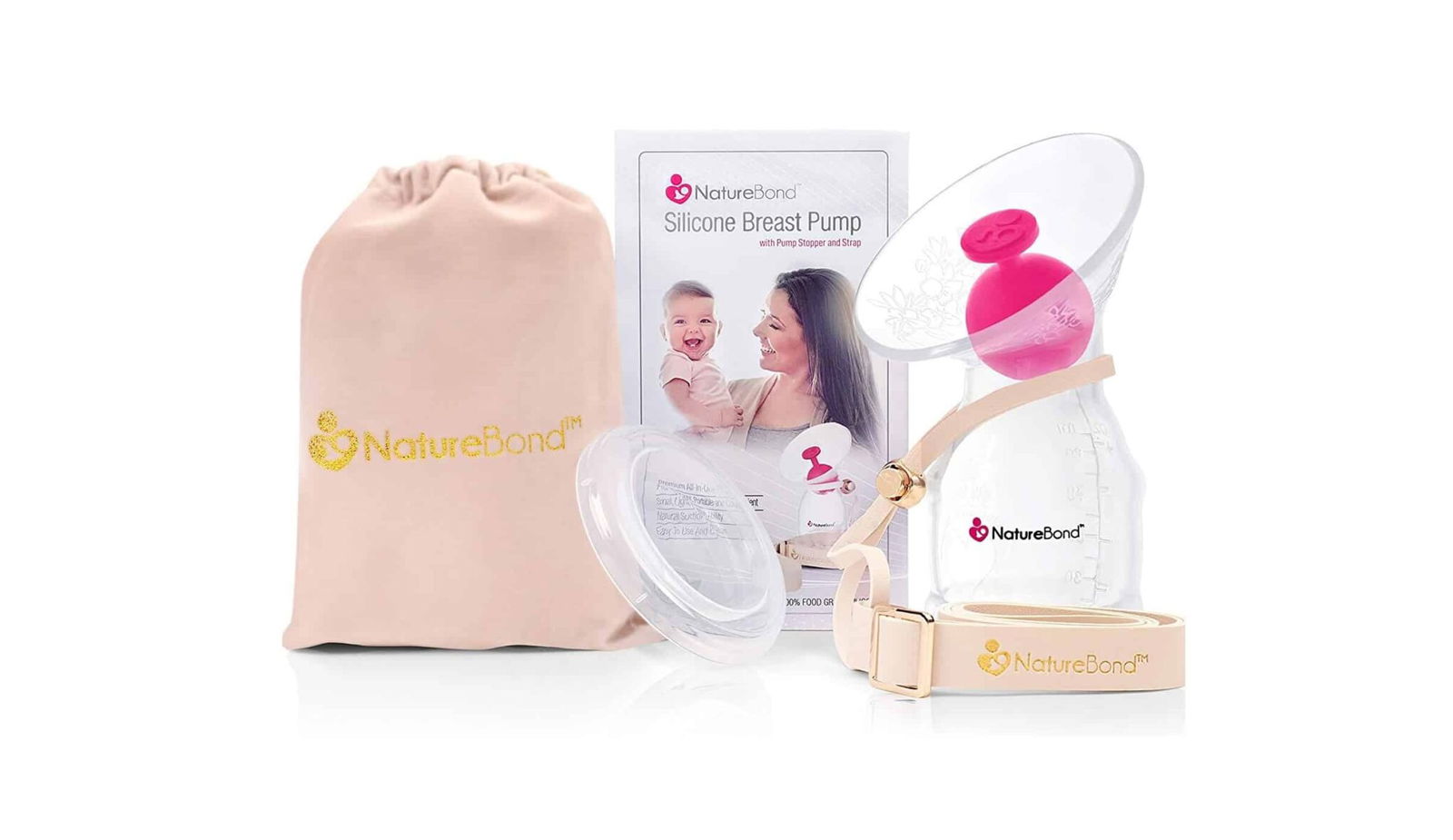 NatureBond Tire-lait manuel et Recueil lait nomade en silicone