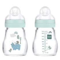 Retrouvez Mam Biberon en verre Feel Good 170ml Bleu au meilleur prix chez Bebemaman.ma ! Livraison à domicile partout au Maroc