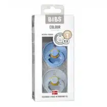 Bibs Lot de 2 Sucettes Sky Blue Baby Blue 0-6 mois prix Maroc | Bebemaman.ma