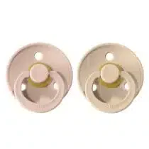 Bibs Lot de 2 Sucettes Glow Blush Vanilla 6-18 mois prix Maroc | Bebemaman.ma