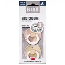 Bibs Lot de 2 Sucettes Glow Blush Vanilla 6-18 mois prix Maroc | Bebemaman.ma