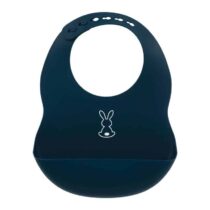 Retrouvez Nattou Bavoir en Silicone Bleu Marine aux meilleurs prix sur Bebemaman.ma . Livraison à domicile partout au Maroc.