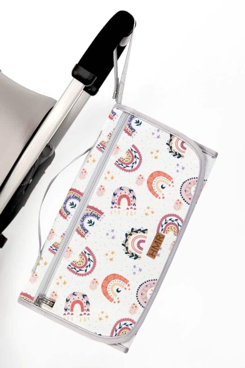 Hamur Tapis à langer portable Arc en ciel