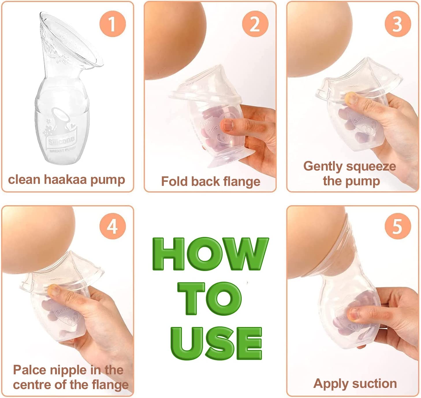 Haakaa Lot De 2 Sacs De Conservation En Silicone Pour Lait Maternel 255 G