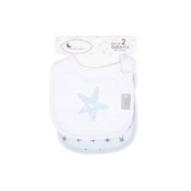 Retrouvez Interbaby Lot de 2 bavoirs coton étoile - Bleu 0m+ aux meilleurs prix sur Bebemaman.ma . Livraison à domicile partout au Maroc.