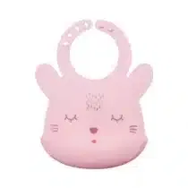 bebemaman-Tiny-Twinkle-Silicone Bib - Rose