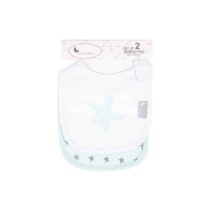 Retrouvez Interbaby Lot de 2 bavoirs coton étoile - Vert 0m+ aux meilleurs prix sur Bebemaman.ma . Livraison à domicile partout au Maroc.