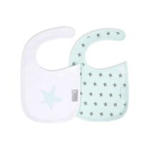Retrouvez Interbaby Lot de 2 bavoirs coton étoile - Vert 0m+ aux meilleurs prix sur Bebemaman.ma . Livraison à domicile partout au Maroc.