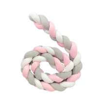 Retrouvez Bebemaman Tour De Lit Tressé Rose/Gris/Blanc aux meilleurs prix sur Bebemaman.ma . Livraison à domicile partout au Maroc.