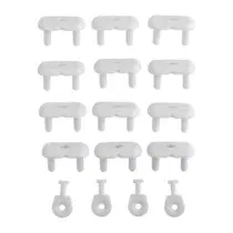 Tigex Lot de 12 cache-prises avec 4 clefs