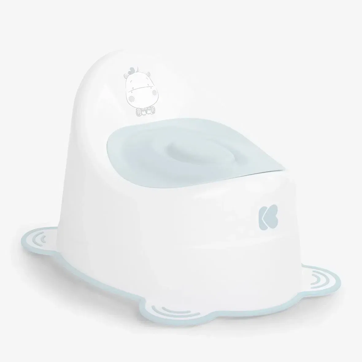 KikkaBoo Pot Anti-Dérapant Hippo Bleu