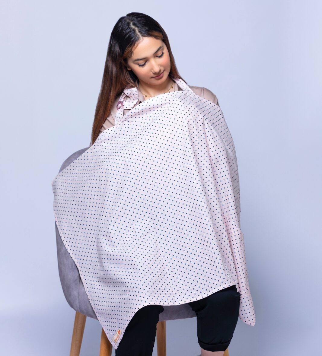 Tablier Allaitement blanc et noir