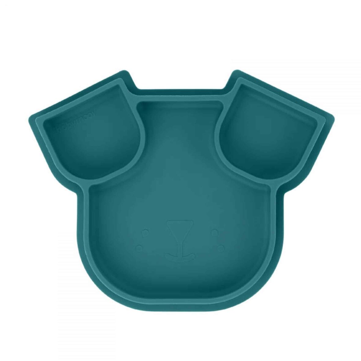 Babymoov Assiette compartimentée en silicone Isy chien bleu