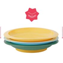 Retrouvez Badabulle Lot de 3 assiettes antidérapantes incassables et empilables 6m+ aux meilleurs prix sur Bebemaman.ma . Livraison à domicile partout au Maroc.