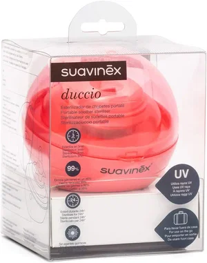 Stérilisateur UV-C Portable Pour Sucettes - Désinfection 99,99% En 3 Min, Rechargeable USB-C, Idéal Voyage